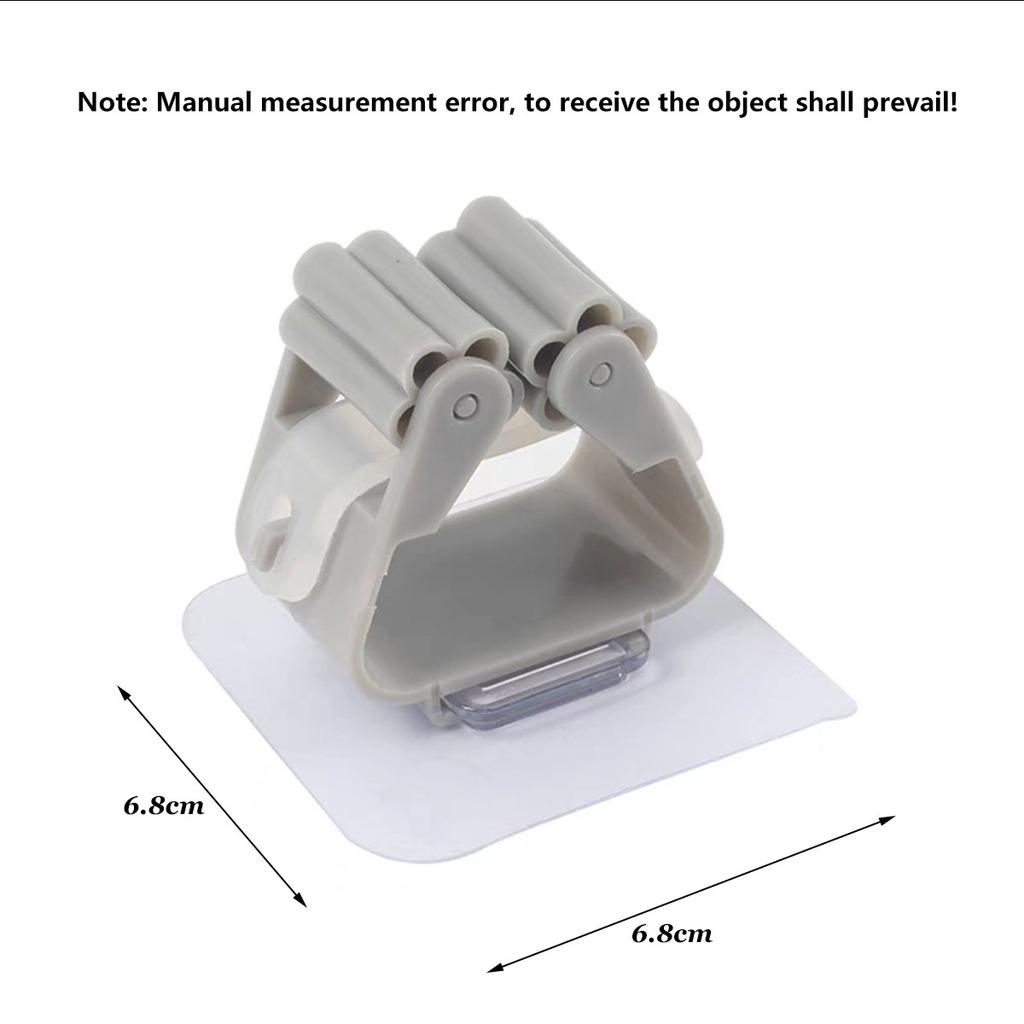 4 шт. Крючок для швабры без пробивного зажима для метлы с сильной магией и без следов настенная полка с клеевым крючком