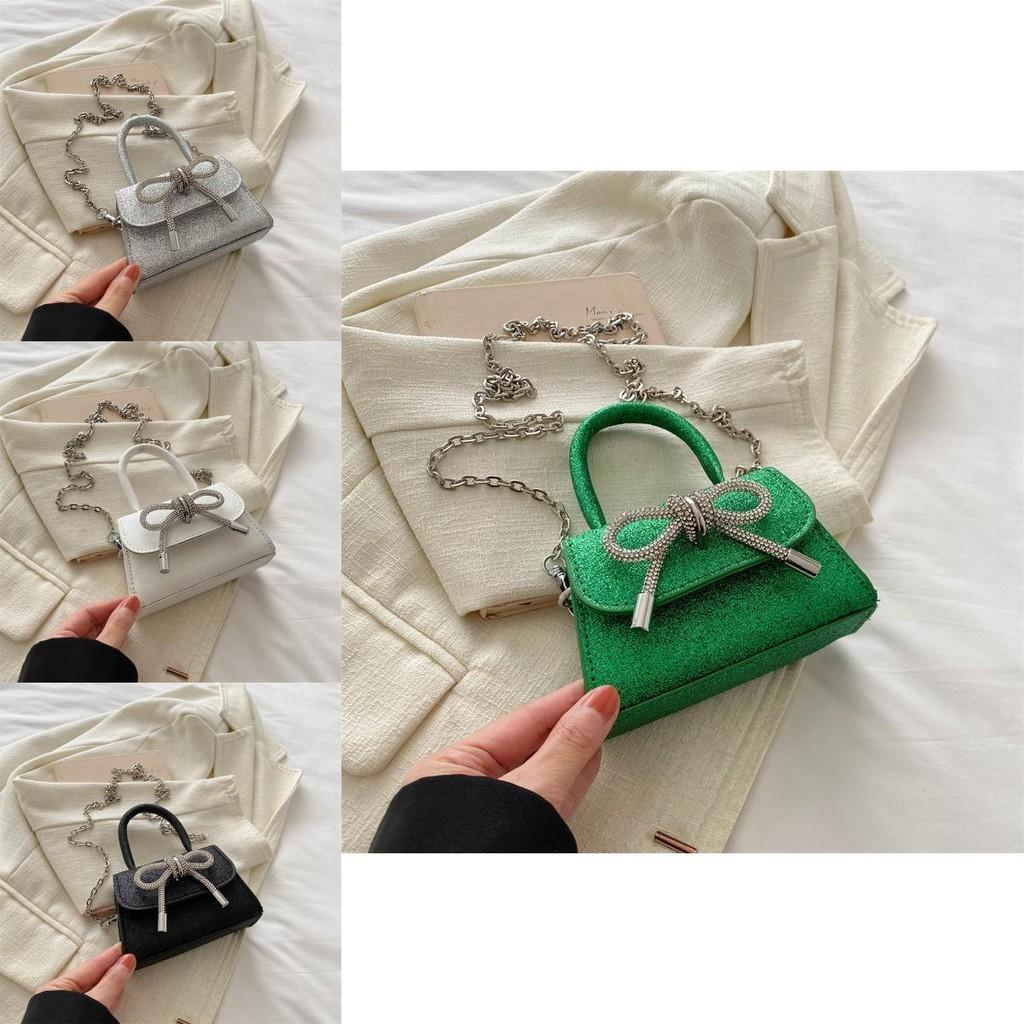 Stylish 2024 Spring Pu Leather Shoulder Bag With Bowknot For Street Fashion Look