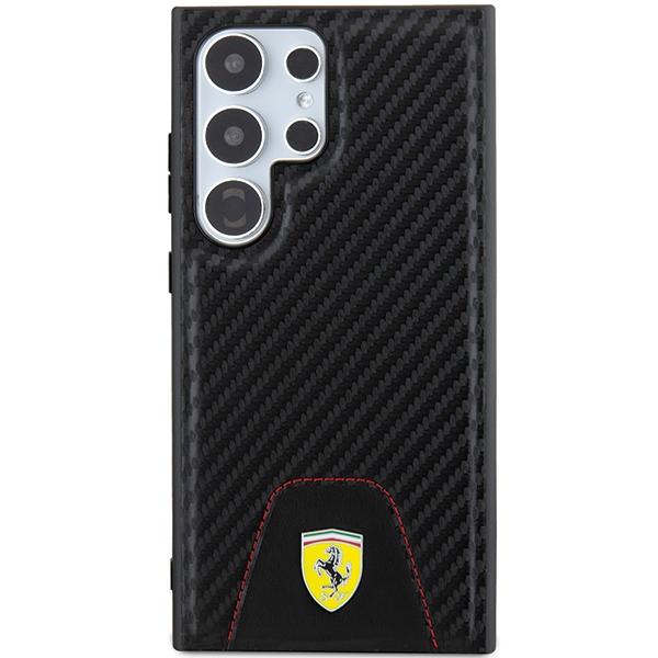 Ferrari FEHCS24LN3PUK S24 Ultra S928 black/black hardcase Carbon Stitched Bottom