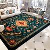 Persian Luxury Large Carpets for Living Room Black Printing Decoration Washable Foldable Rugs Bedroom Bedside Non-slip Floor Mat