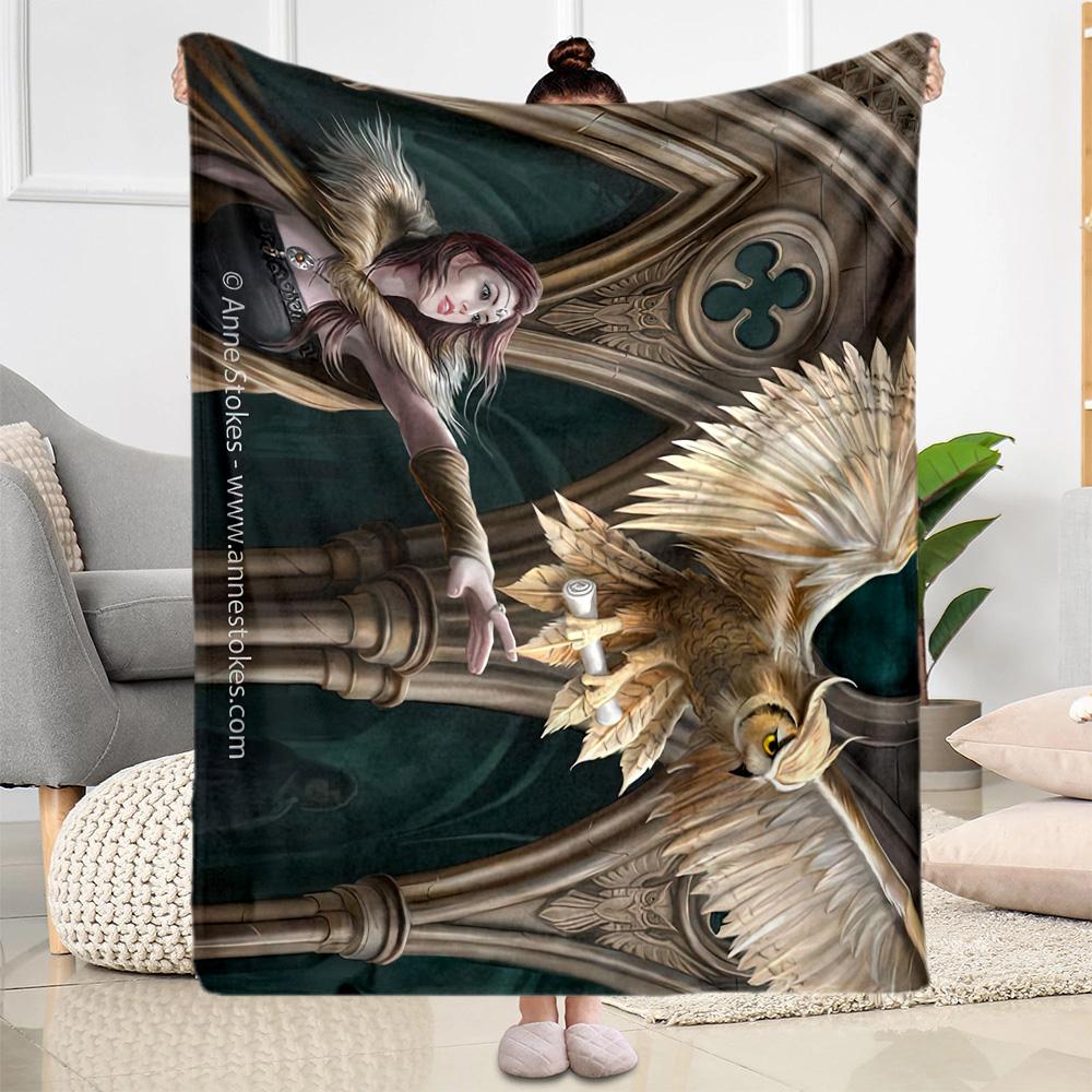 Gothic Style Blanket Durable Comfort Suitable for Picnics Office Bed All-Season Use Warmthful Decor Gift for Travel Home Birthdays