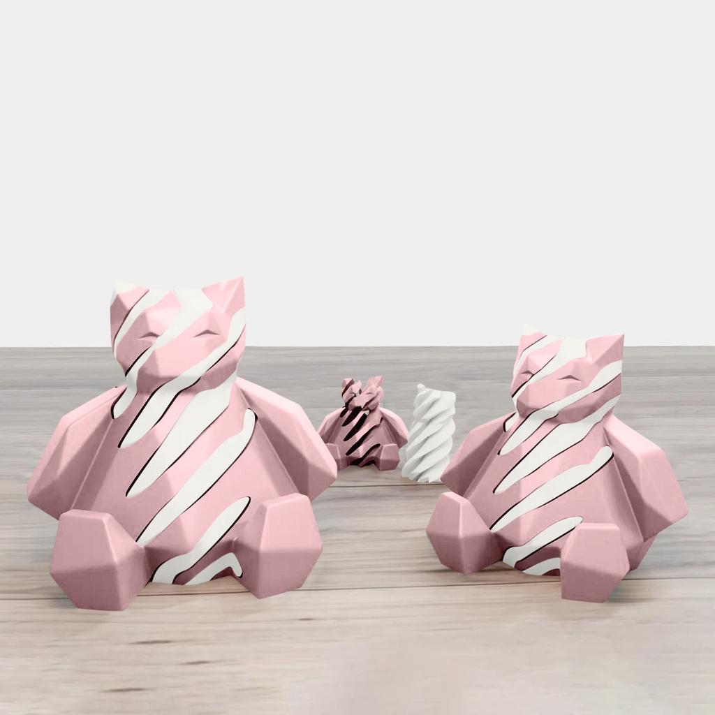 3D-печатная игрушка для декомпрессии, вращающаяся спиральная проникающая скульптура для снятия стресса и беспокойства