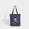 Вышивка в китайском стиле, большая вместимость, принт, периферия, портативная холщовая сумка, прочная, мужская и женская, большая вместимость, простая сумка