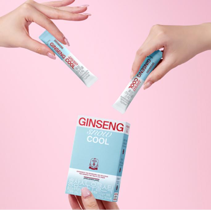 CheongKwanJang Красный женьшень Снежный охлаждающий стик 10 шт., 15 г | Освежающий женьшеневый стик