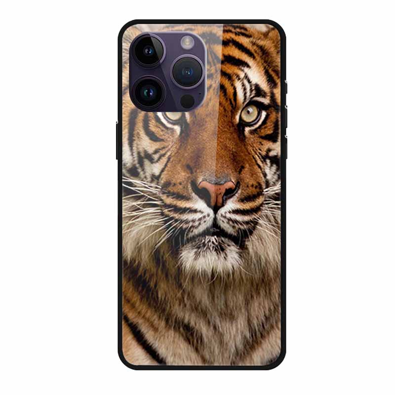 Закаленное Стекло Чехол Для iphone 15 Pro Max Чехол Жесткое Стекло Задняя Крышка Мягкий ТПУ Бампер Для iphone 16 Pro Max Чехол для Телефона 16Pro Max