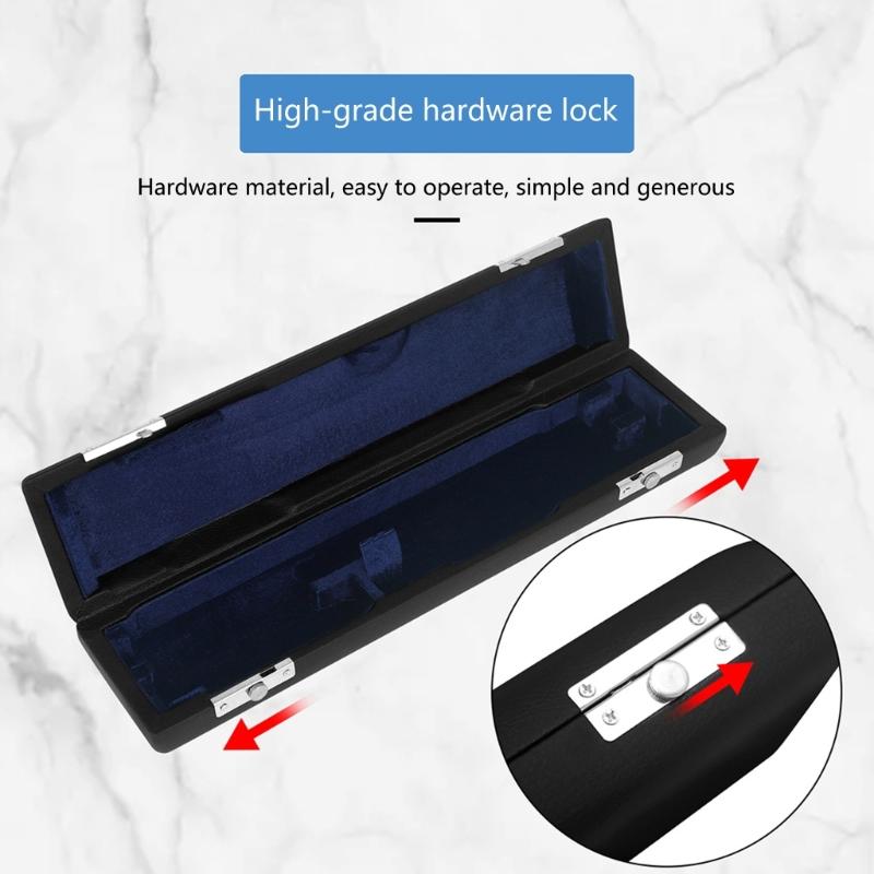 Flute Case with Velvet Inside & Shoulder Strap Oxford Cloth Carrying Case Lightweight 16 Holes Flute Storage Bag