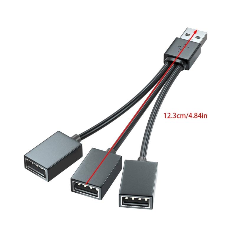 USB 2.0 Y-образный разветвитель 1 штекер на 3 гнезда Хаб для ПК Ноутбуков Планшетов Клавиатур Мыши Передача данных до 480 Мбит/с