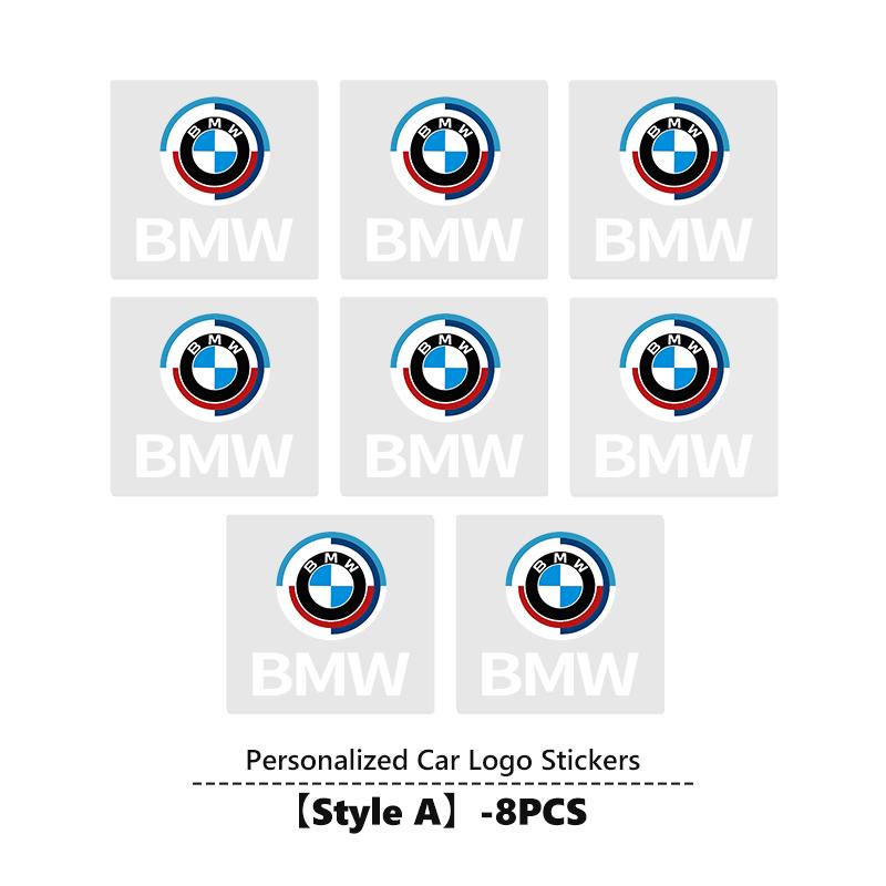 ADZW9 Car Logo Sticker Crystal Auto Stickers Fuel Tank Decor Accessories For BMW 1 3 4 5 6 7 Series M X1 X3 Performance Alpina G20 F20