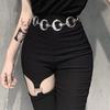 Fashion Vintage Hip Hop Style Moon Star Waistband Dress Cummerbands Punk Waist Chain Womans Belt
