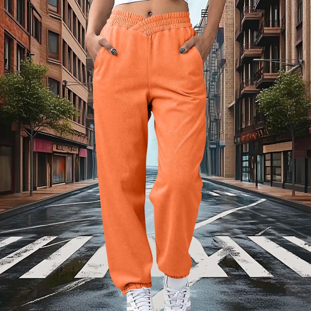 Sweatpants Women Pants With Pockets Fleece Lined Joggers Loose Jogger Pants