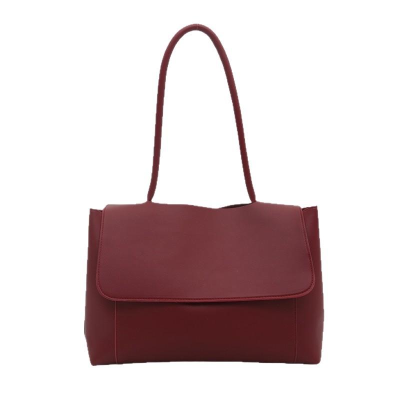 Large Capacity Bag Women's Commuter Tote Bag Summer New Portable Fashion Simple Shoulder Bag Retro Niche Design