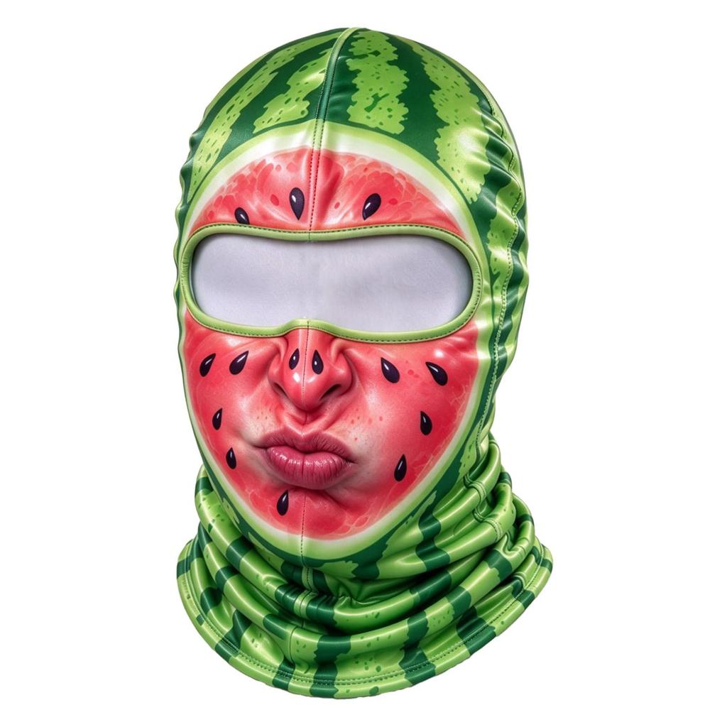 Novelty Full Face Ski with 3D Full Print Old Man Design, Winter Wind-, Sunglasses Not Included