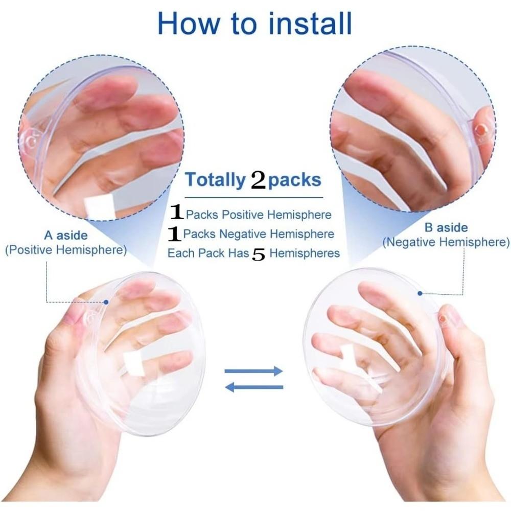 5PCS Bauble Ornament Christmas Transparent Ball Christmas Trees Open Ball Box  Parties