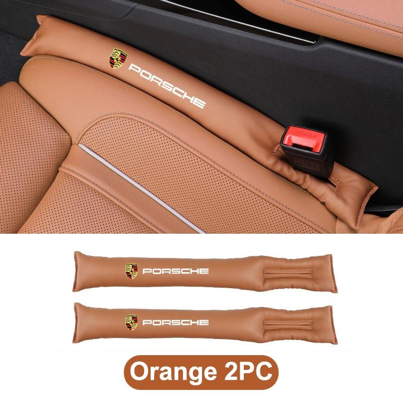 For Porsche MO71/2pcs Car Seat Gap Filler Strip Leak-proof Filler Padding for Porsche 911 718 Cayenne Cayman Panamera Macan Boxster Accessories