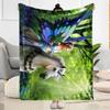 Gothic Style Blanket Comfortable Perfect for Bed Picnics Couch Four Seasons Multipurpose Playful Design Birthday Christmas Gift Blanket