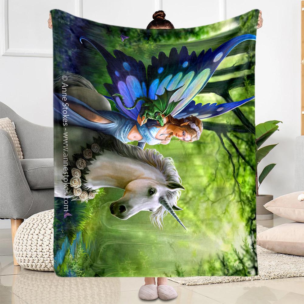 Gothic Style Blanket Comfortable Perfect for Bed Picnics Couch Four Seasons Multipurpose Playful Design Birthday Christmas Gift Blanket
