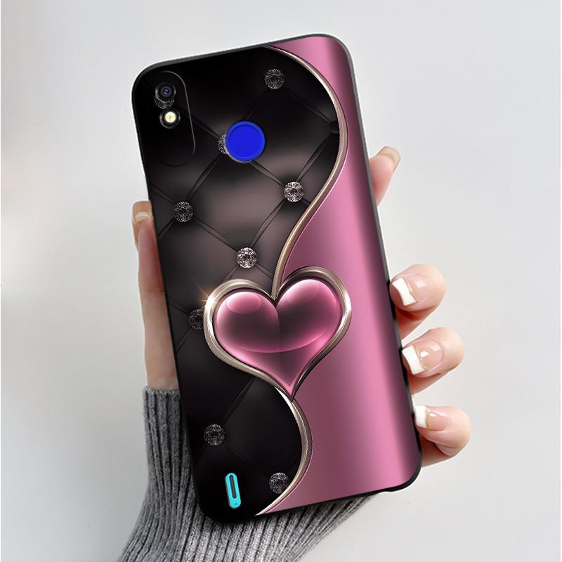 Печатный чехол для телефона Tecno Spark 4 Lite/POP 3PLUS Funda Capa Мягкий силиконовый черный корпус Чехол Милый Цветок Мультяшный Корпус Coque