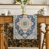 Bohemian Orange Blue Rustic Farmhouse Table Runner - Dining & Kitchen Decoration