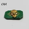 Metal Prosperity Token Golden Turtle Feng Shui Decoration for Luck & Wealth, Talisman Hanging Minimalist Decor Ornament with Faux Leather Sleeve Home