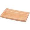 Premium Nigiri Sushi Hinoki Wood with a Solid Rim Made In Japan J-Kitchens Plate, 8-inch (Medium), Shatter-Resistant,