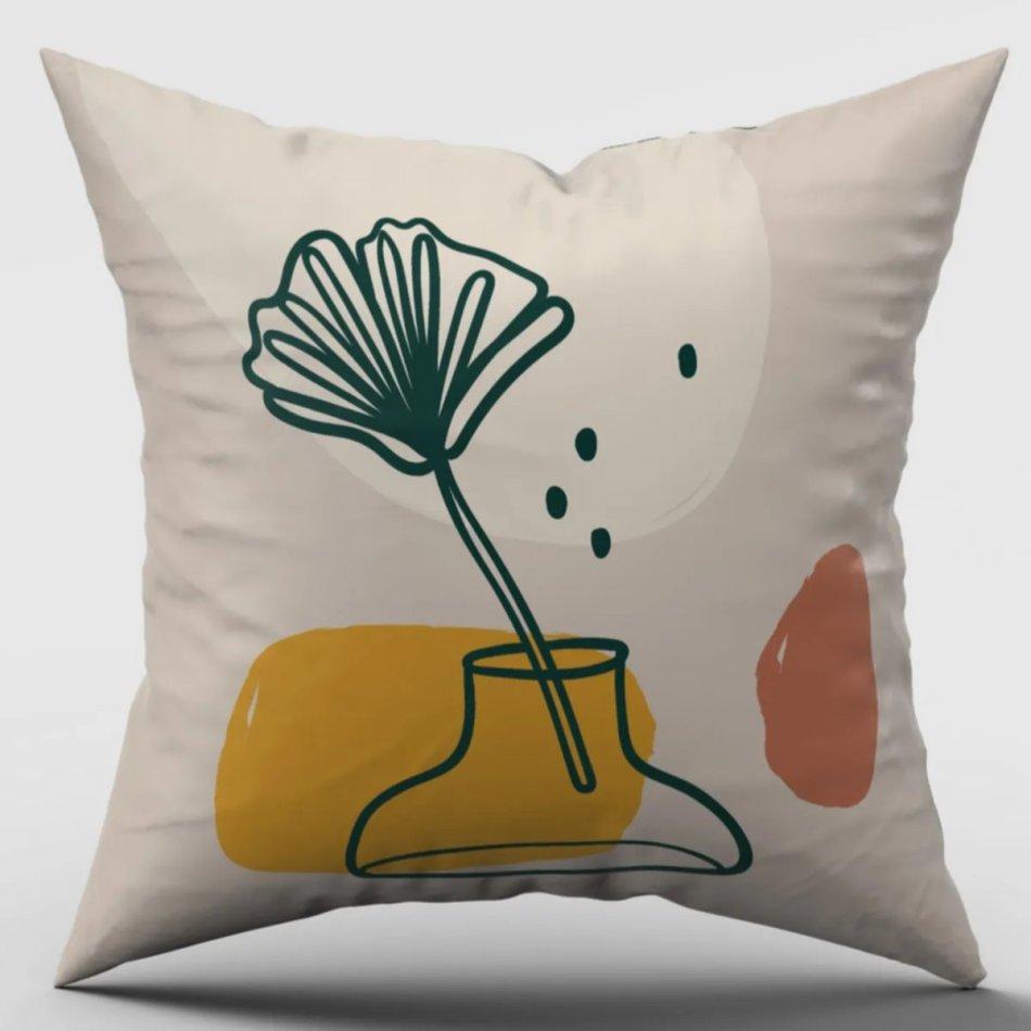 Декоративная наволочка из 4 предметов с цифровой печатью 43 x 43 см