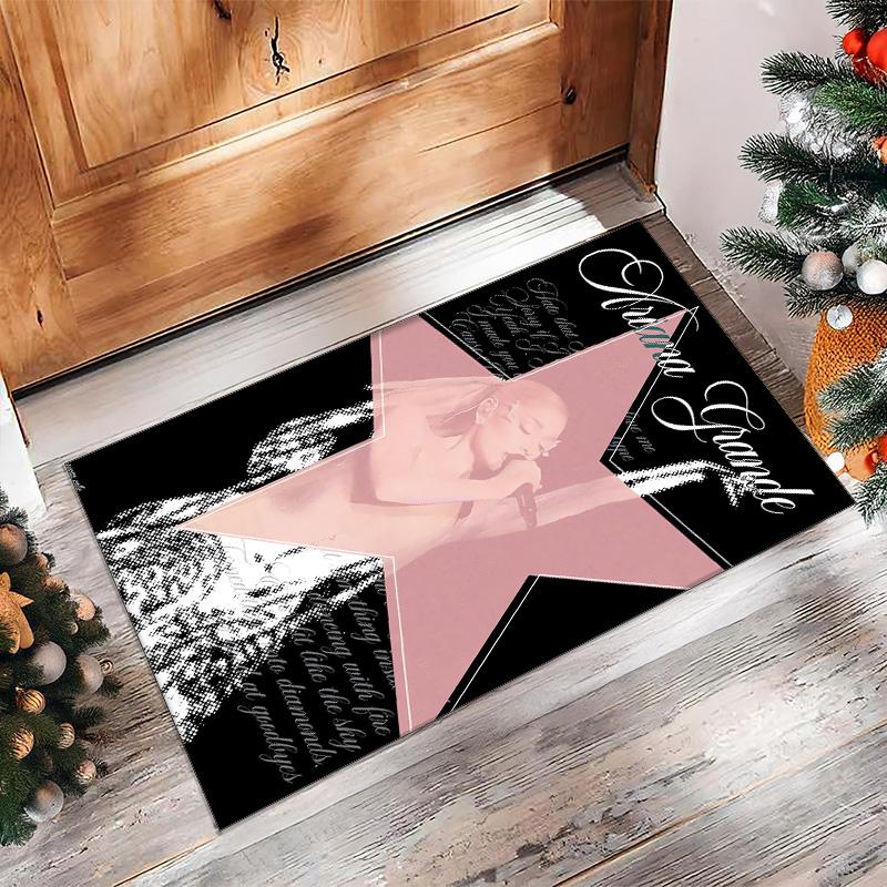 Soft Crystal Velvet Floor Rug,Ariana Grande Anti Slip Decorative Carpet, Plush Area Mat For Indoor Home Decoration