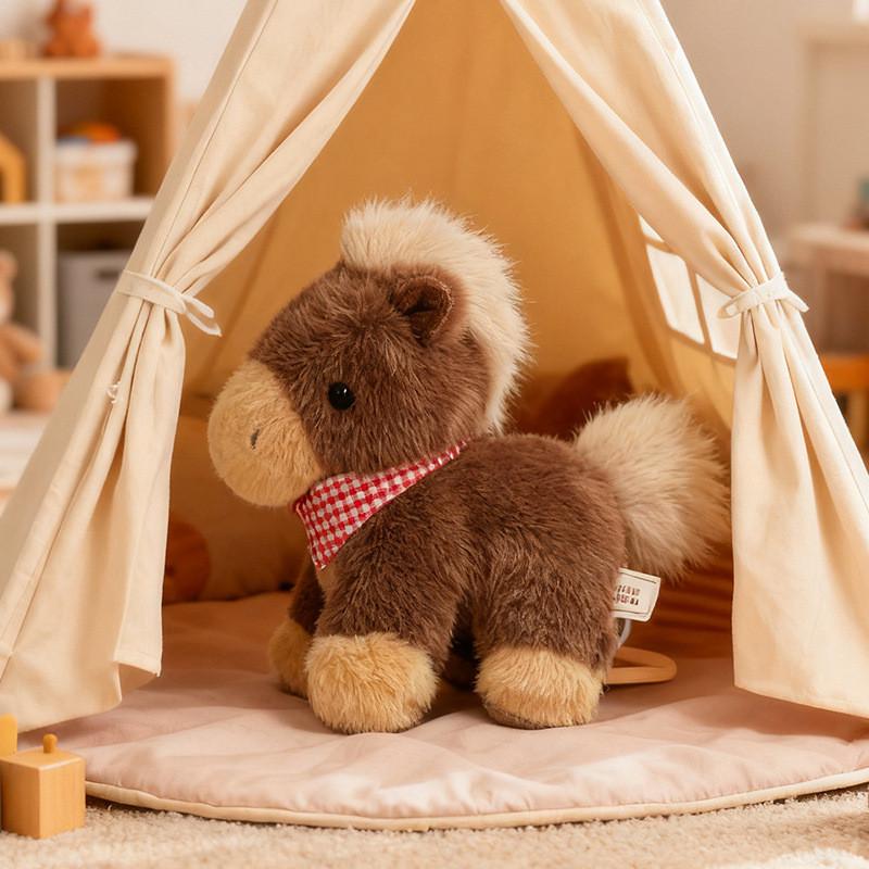 Плюшевая игрушка Пони с легким дизайном для детей и энтузиастов Животное