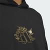 adidas Толстовка с капюшоном Originals Dragon Print с логотипом спереди из коллекции CNY, топы унисекс, черные JE3499