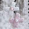 2 шт. Эстетичные заколки для волос Y2k Корейская мода Харадзюку Каваи Розовые милые аксессуары для волос для девочек Ежедневное использование