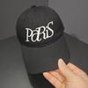 Wide brim shows small face, black baseball cap women's new big head circumference deep top red cap men's visor