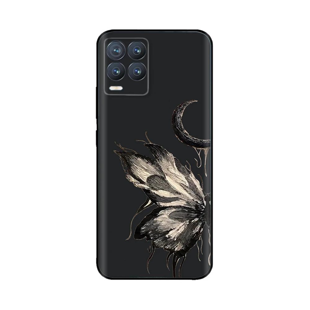 Для Realme 8 Чехол Милый Животный Мягкий Жидкий Силиконовый Чехол Для Realme 8 Pro 8i Realme8 4G RMX3085 Полная Защита Прочные Чехлы