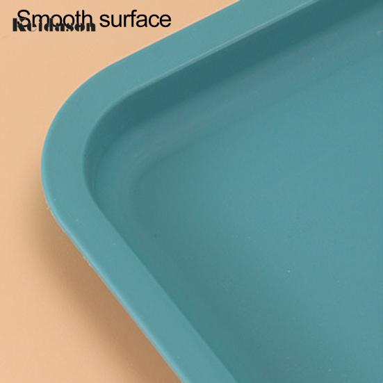 Modern Stackable Storage Rounded Texture Cup Tea Tray Food Fruit Dessert Plate Rectangular for Living Room