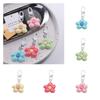 Mini Resin Floral Keyring Korean Style Bloom Pendant Fashion Flower Keychain  Backpack Decor