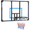 Basketball Hoop, Universal Wall Mount, Tear-Resistant Net, Rustproof Steel Frame, 113 x 61 x 73 cm