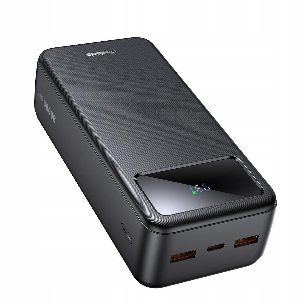 Mcdodo Duży Powerbank 30000 Mah Szybkie Ładowanie 3 X Usb-C Usb-A Czarny