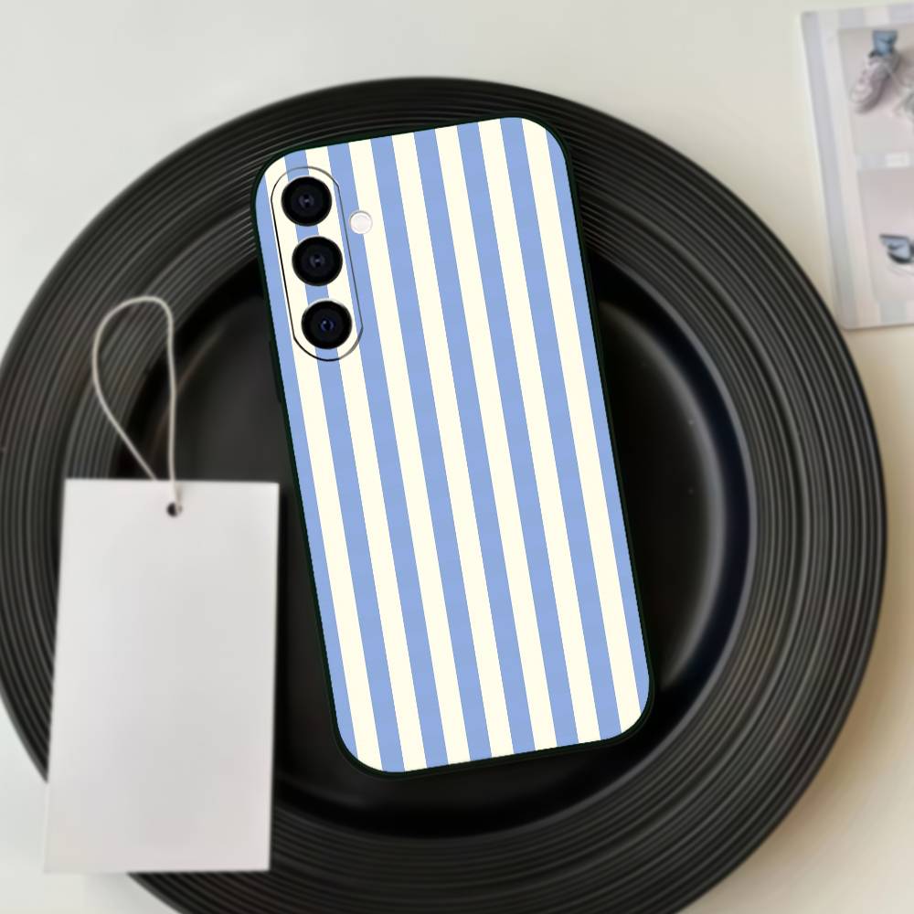 Чехол для телефона с полосатым color-blocking узором, силиконовый, мягкий, для Samsung Galaxy A73, A72, A71, A70, A53, A52, A51