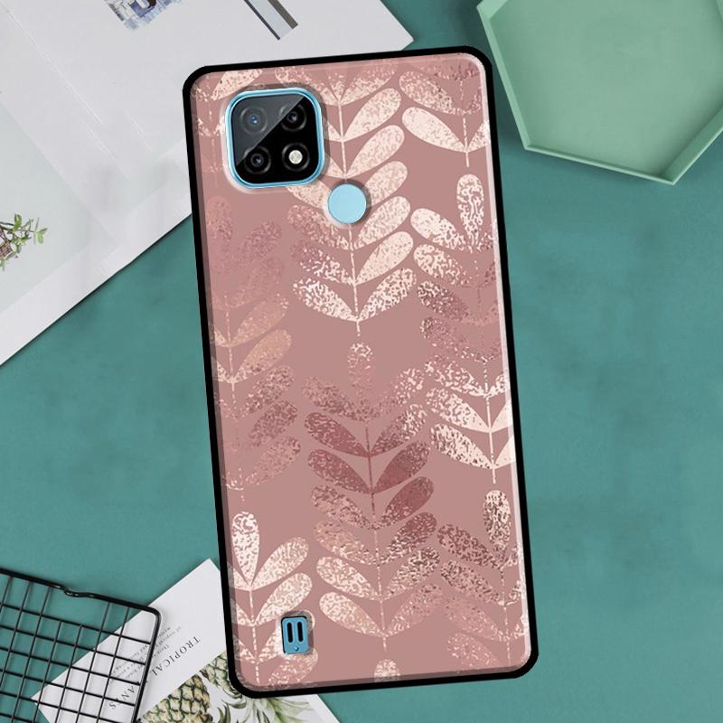 Love Rose Gold Style For Realme GT Neo 2 3 Master 8i 9i 8 9 Pro Plus C35 Case For OnePlus 9 10 Pro 9R 10R Nord2