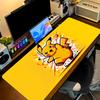 Happy Pikachu Print  Cushion Non-slip Laptop Tablet Big Mousepad XXL Mat Mini PC Playmat With Lock edge