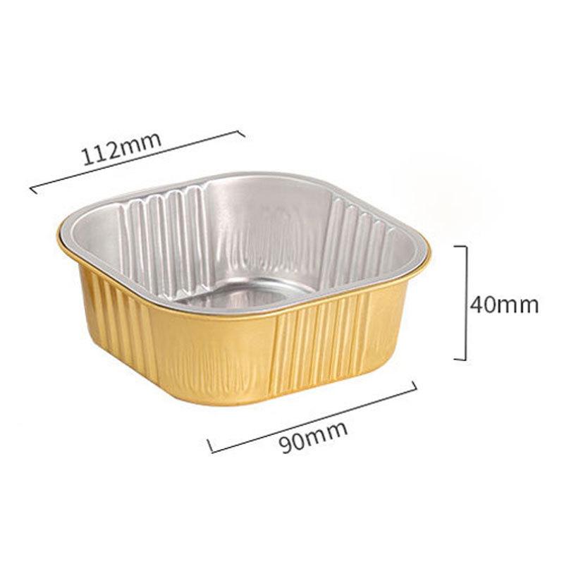 Square Pudding Cup 150ml Iceberg Lava Chocolate Mousse Cake Tiramisu Box Dessert Box 50 PCS