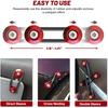Bumper Quick Release Kit, 4 Sets Quick Release Bumper Clips Fasteners Band, Front Bumper & Rear Bumper Fender Repair Kit (Red)