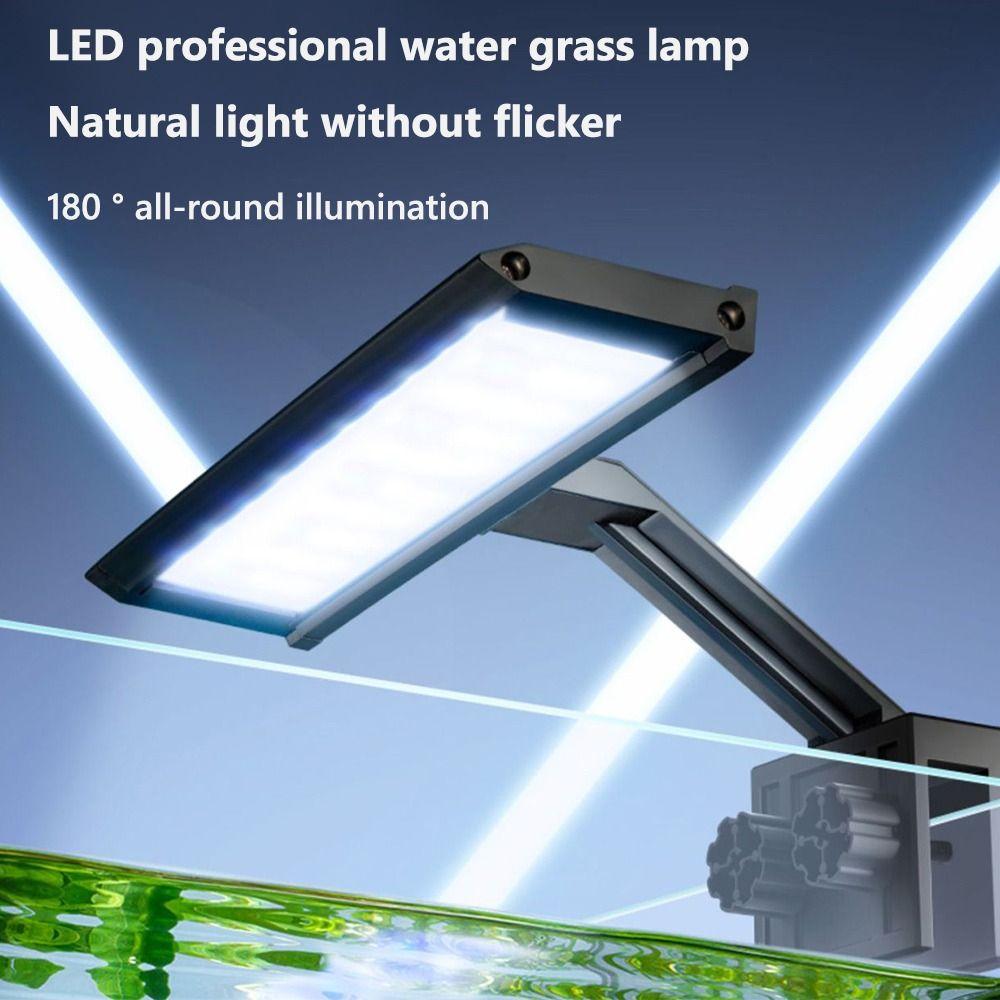 New 5W/7W/9W/12W Fish Tank Light LED Ultra-thin Aquatic Lamp Light Growth Clip Light Fish Tank
