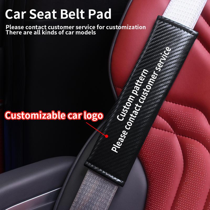 Car Seatbelt Shoulder Protector Cover Carbon Fiber Safety Belt Shoulder Cover Padding Pad For Renault MEGANE Auto Accessories