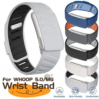 Для WHOOP 5.0/MG SportFlex Мягкий силиконовый ремешок для запястья Водонепроницаемый и влагостойкий Регулируемый ремешок Совместим с 5.0/MG SportFlex