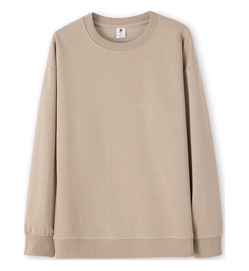 Trendy Women's White Loose Round Neck Sweatshirt - Long Sleeve, Solid Color, Autumn/Winter Style