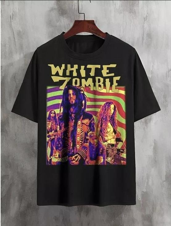 Футболка White Zombie, унисекс, с коротким рукавом, мужская, женская, размер S-4XL