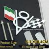 V8 3D металлическая наклейка с логотипом автомобиля - итальянская/французская/немецкая/американская защита от царапин