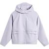 Li Ning Sports Trend Series Comfortable Casual Versatile Hooded Jacket Women Jacket Sea-Salt-Purple AFDUA84-4