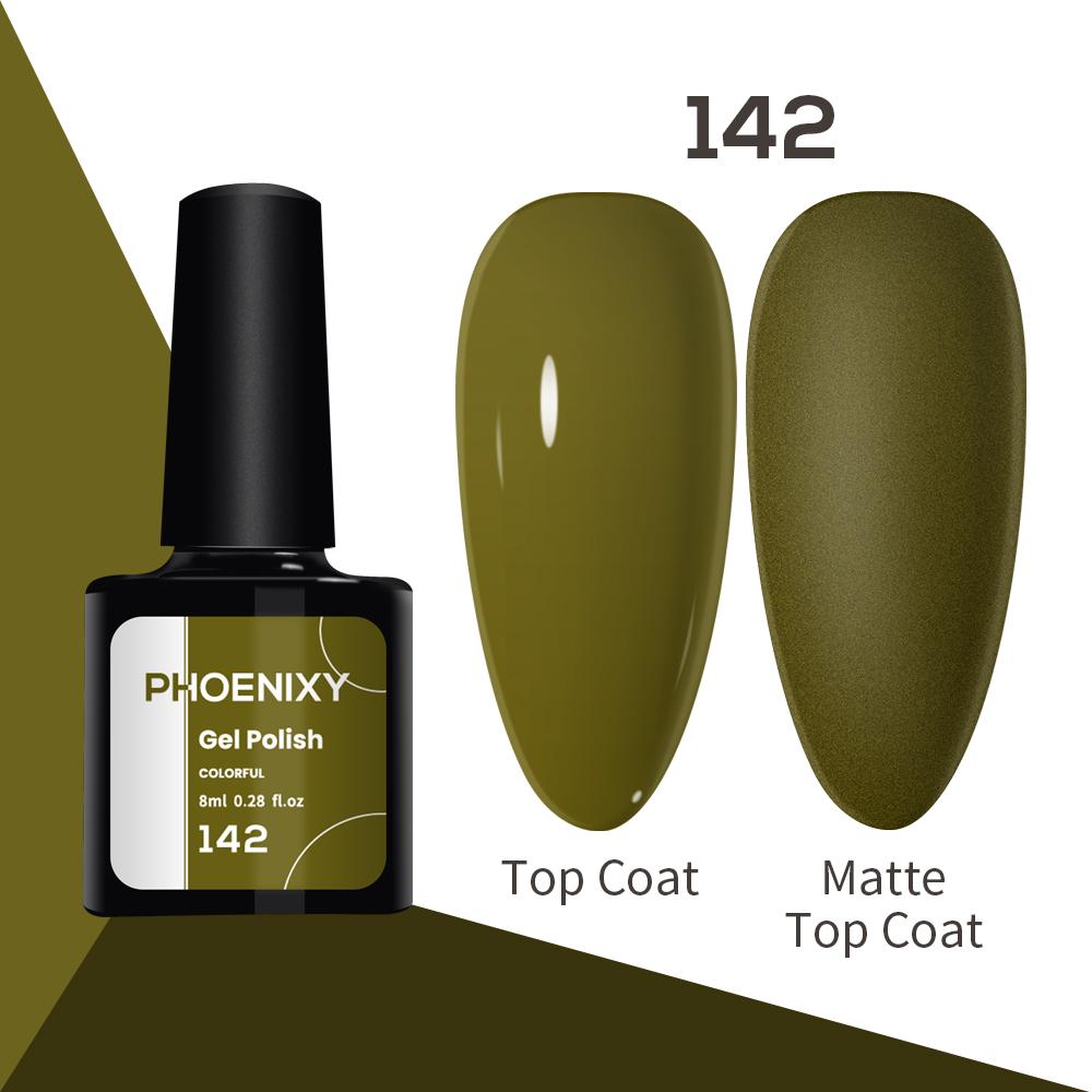 Лак для ногтей PHOENIXY, 8 мл, УФ-светодиодный гибридный лак для дизайна ногтей, гель-лайнер для маникюра, полупостоянная основа, верхнее покрытие, гель с блестками, блестящие цвета, гель