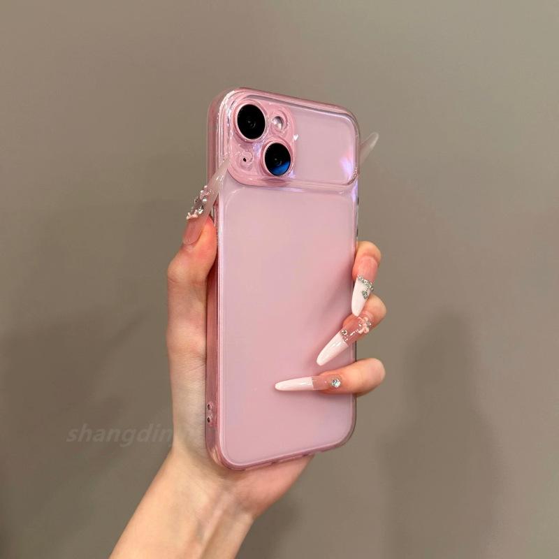 Противоскользящий матовый прозрачный чехол для Apple 17 Pro Max, 16, 15 и 14 - Большое окно, Мягкий корпус, Ультратонкий дизайн