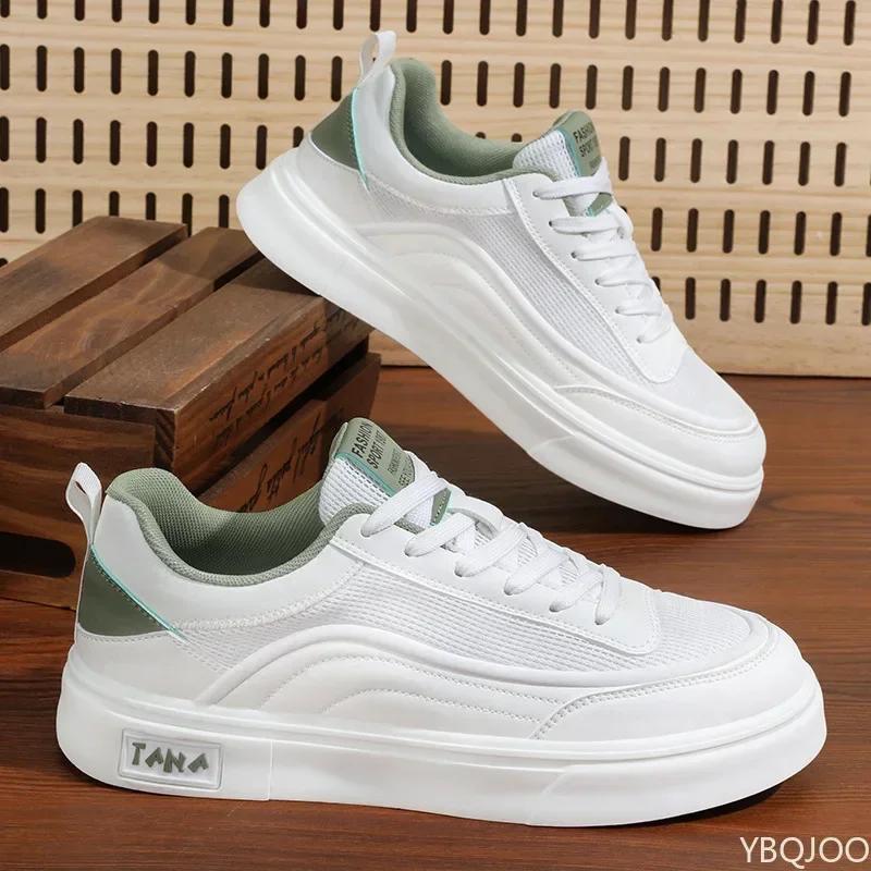 Men'S Sports Shoes Spring New Casual Breathable Board Shoes Men'S Fashion Shoes Comfortable Running Shoes Platform Shoes